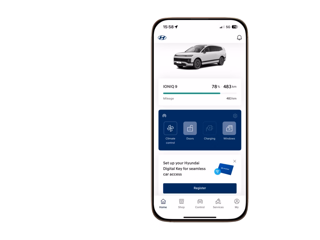 Hyundai Digital Key myHyundai | Хюндай Мотор Україна - фото 17